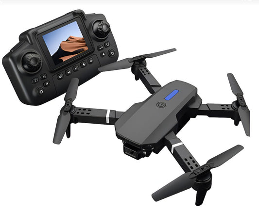 DRONE PLEGABLE HD + CONTROL CON PANTALLA
