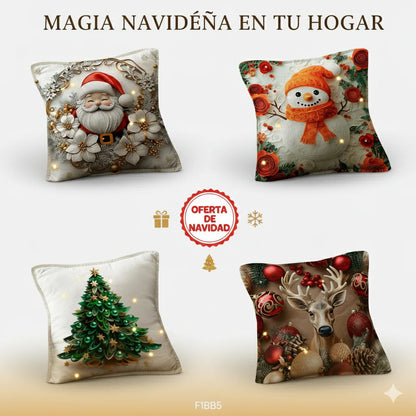 Set de Fundas Navideñas con Luces LED (Paga 3 lleva 4)🎄