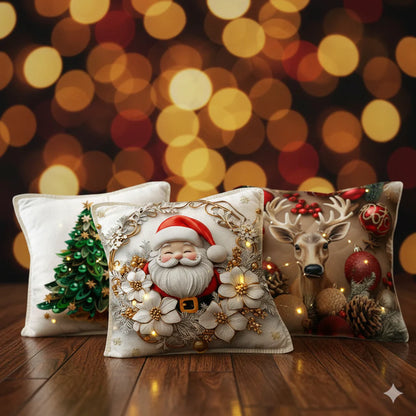 Set de Fundas Navideñas con Luces LED (Paga 3 lleva 4)🎄