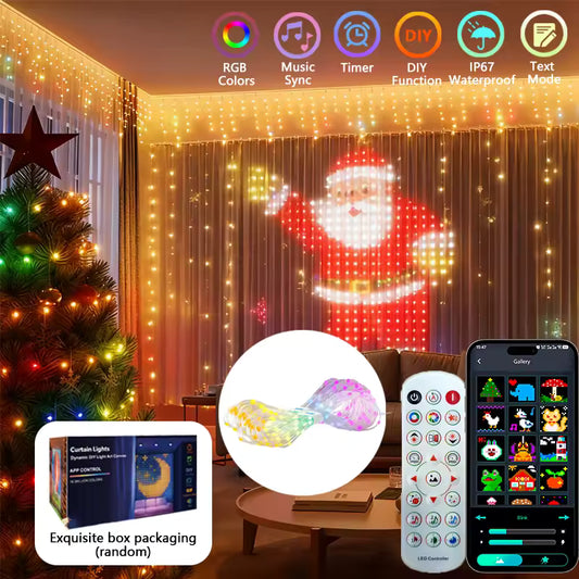 🎄CORTINA LED SMART NAVIDEÑA + CONTROL APP🎄